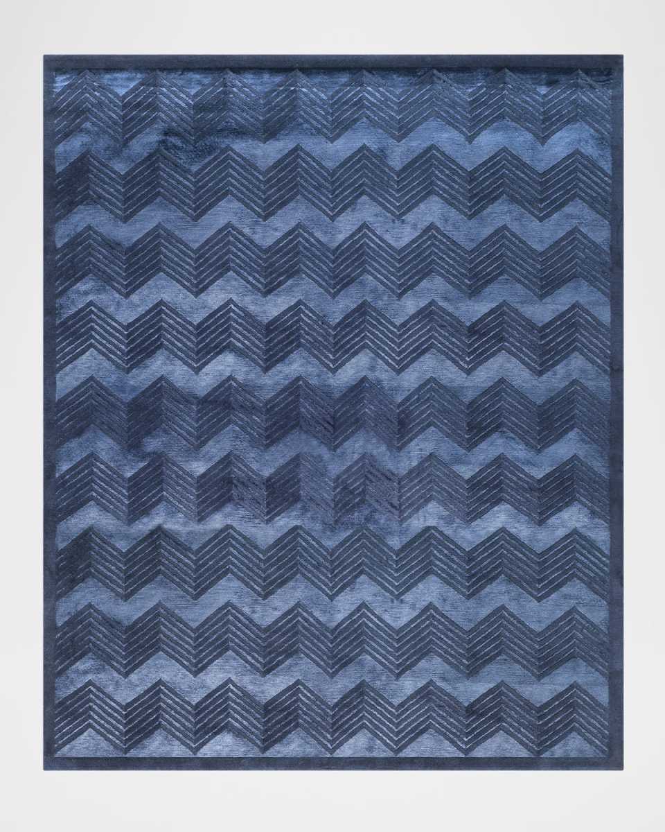 Monroe Chevron Hand Knotted Rug